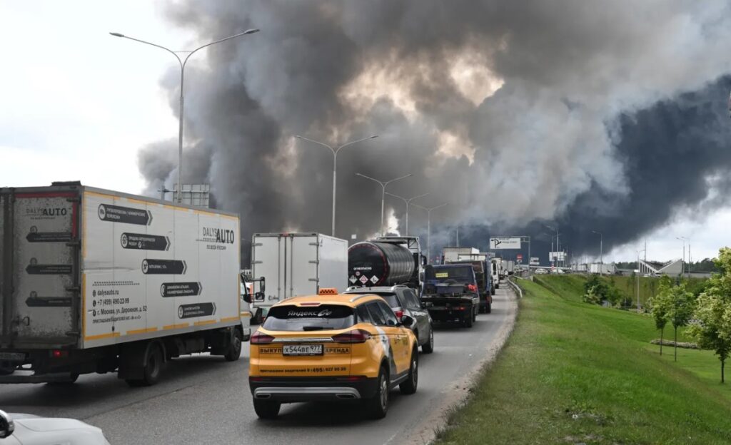 (Галерија и видео) Најголем украински напад на Москва од почетокот на војната